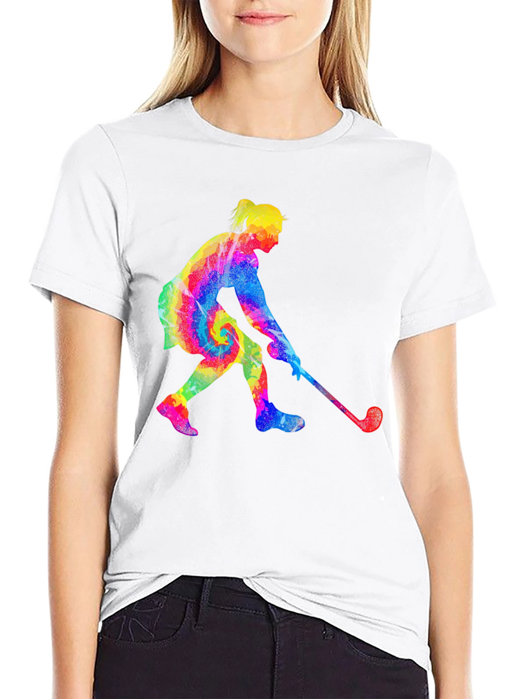 Tie Dye Golf Player Graphic Tee