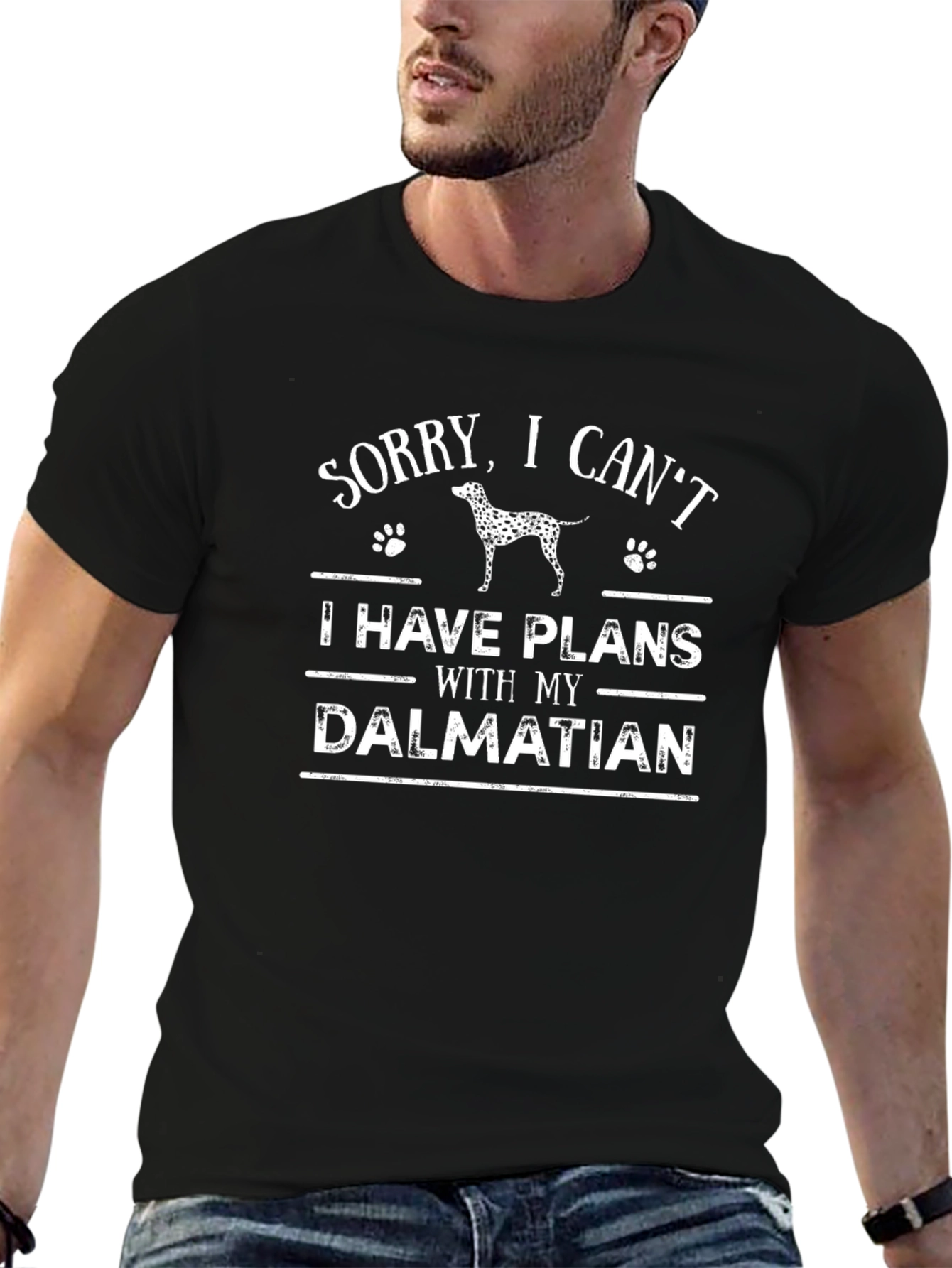 Dalmatian Plans Graphic Tee - Dog Lover Shirt
