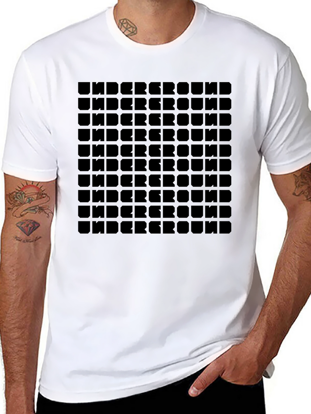 Underground Grid Graphic T-Shirt - Soft Cotton Blend