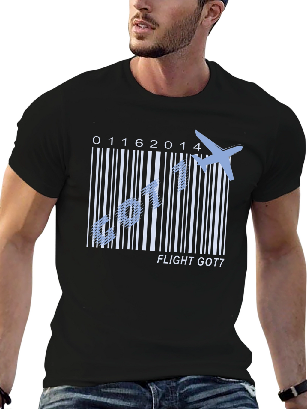 Flight GOT7 Barcode T-Shirt - Kpop Fan Tee
