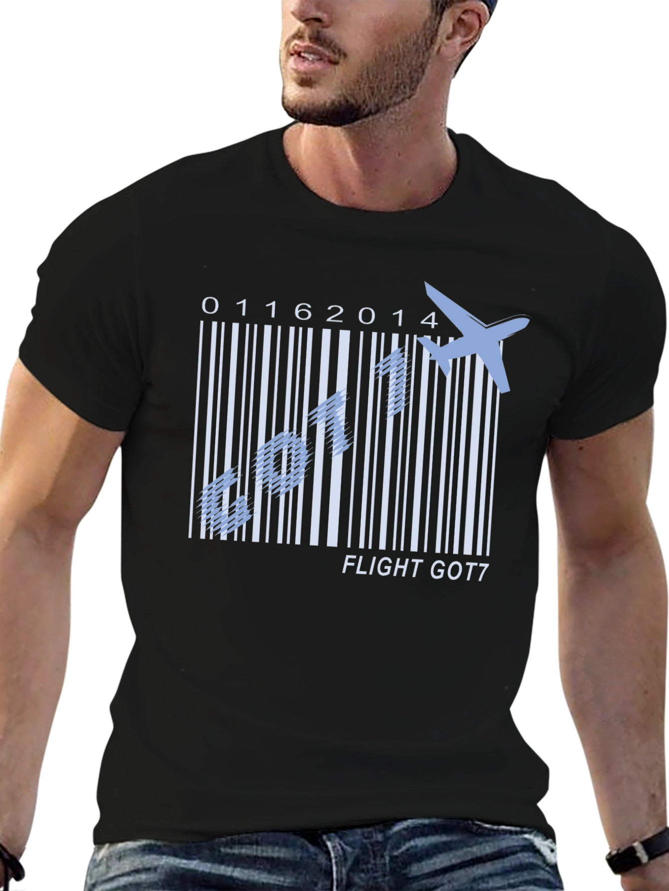 Flight GOT7 Barcode T-Shirt - Kpop Fan Tee