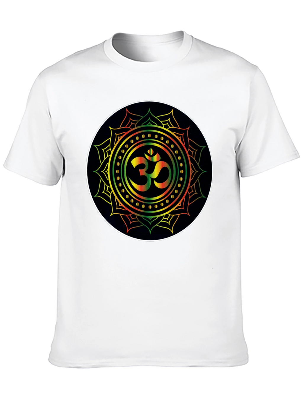 Om Mandala Black T-Shirt - Spiritual Zen Vibe