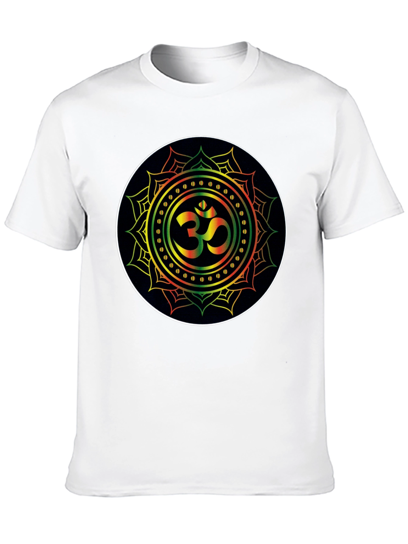 Om Mandala Black T-Shirt - Spiritual Zen Vibe