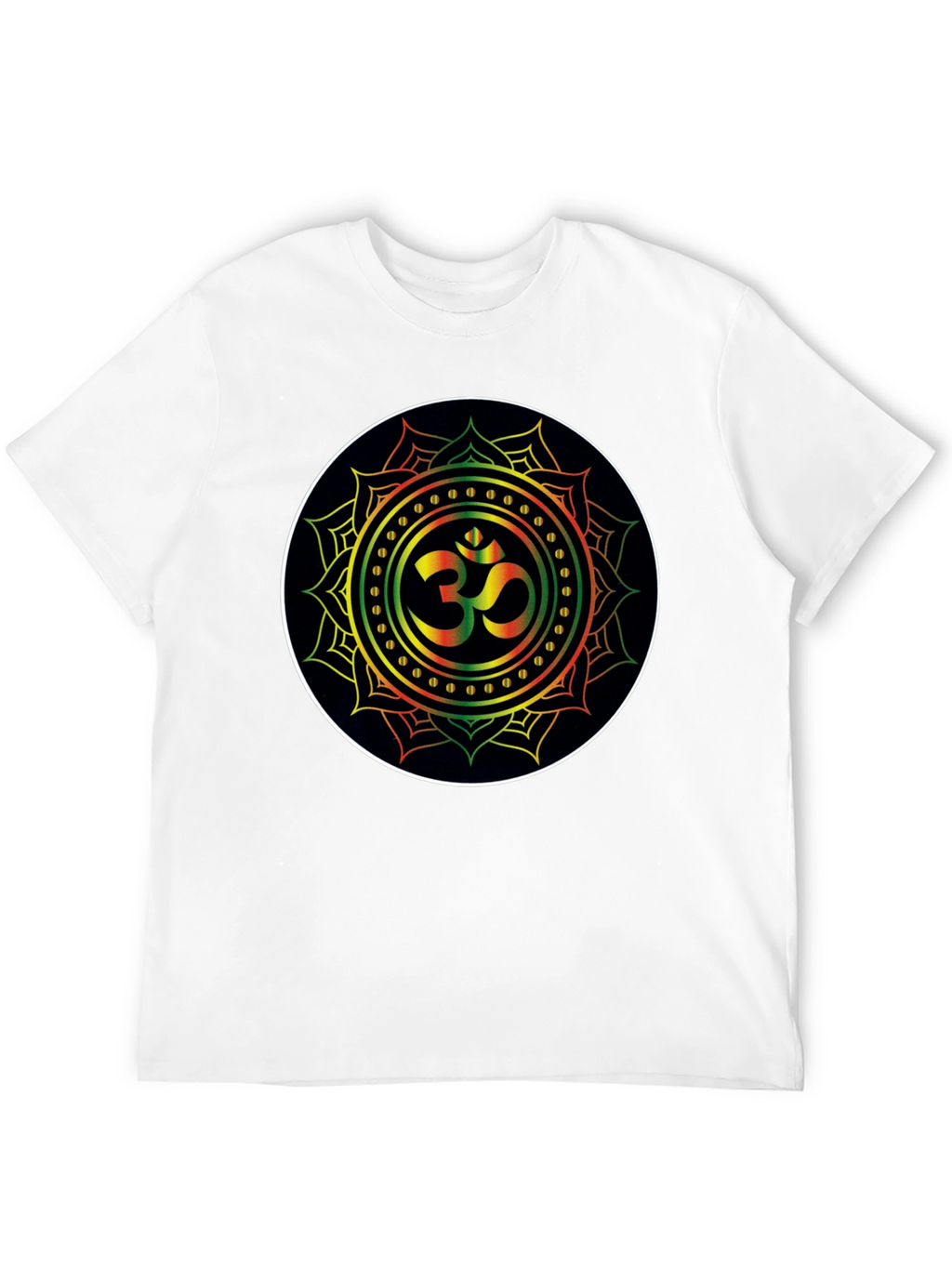 Om Mandala Black T-Shirt - Spiritual Zen Vibe