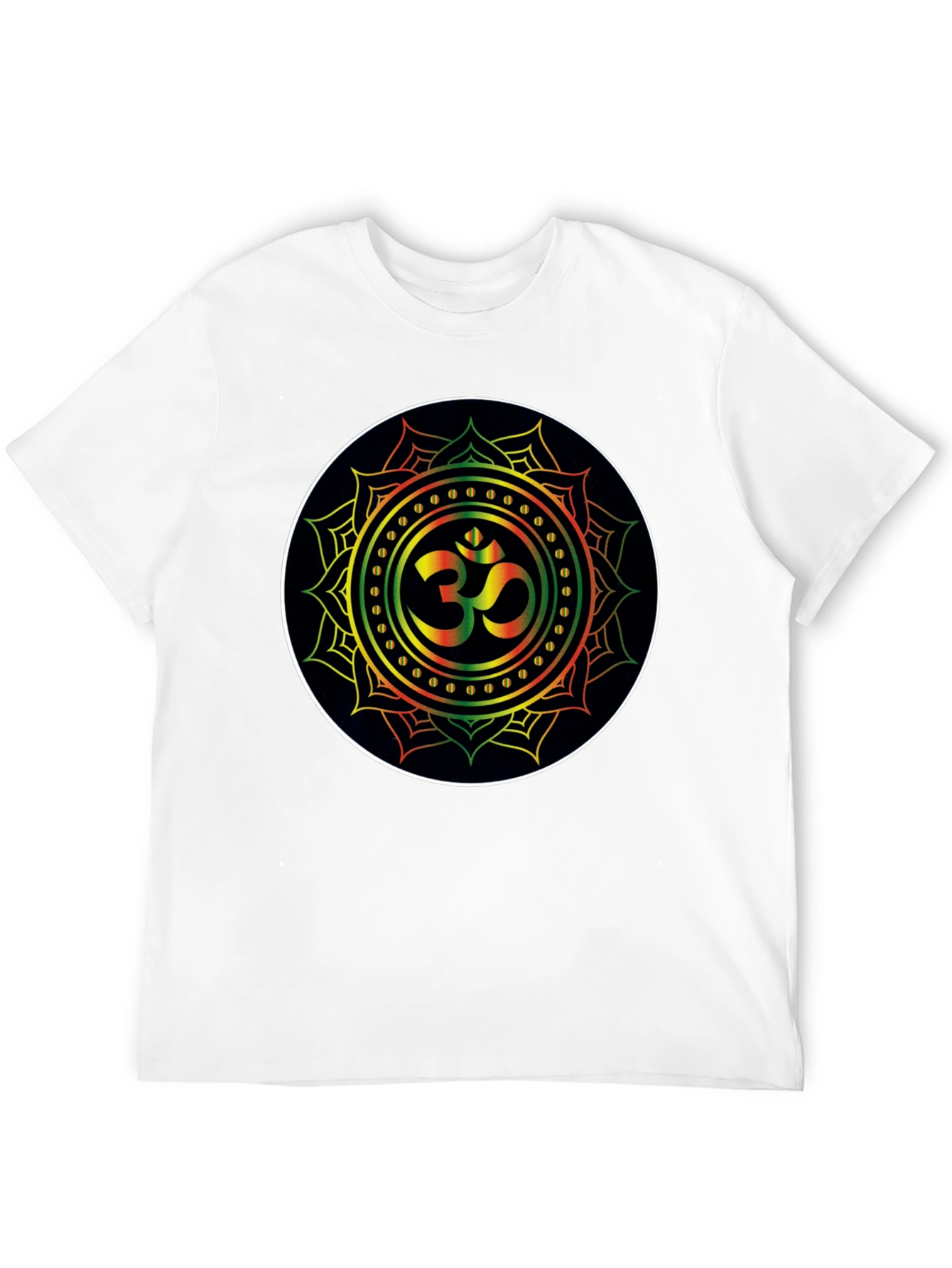 Om Mandala Black T-Shirt - Spiritual Zen Vibe