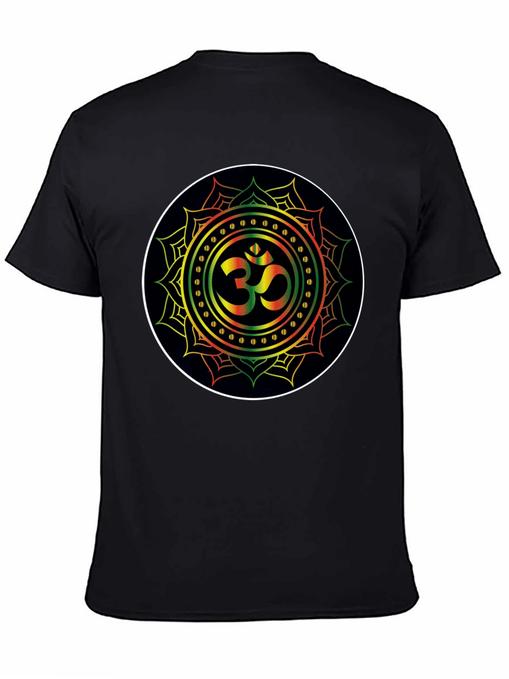Om Mandala Black T-Shirt - Spiritual Zen Vibe