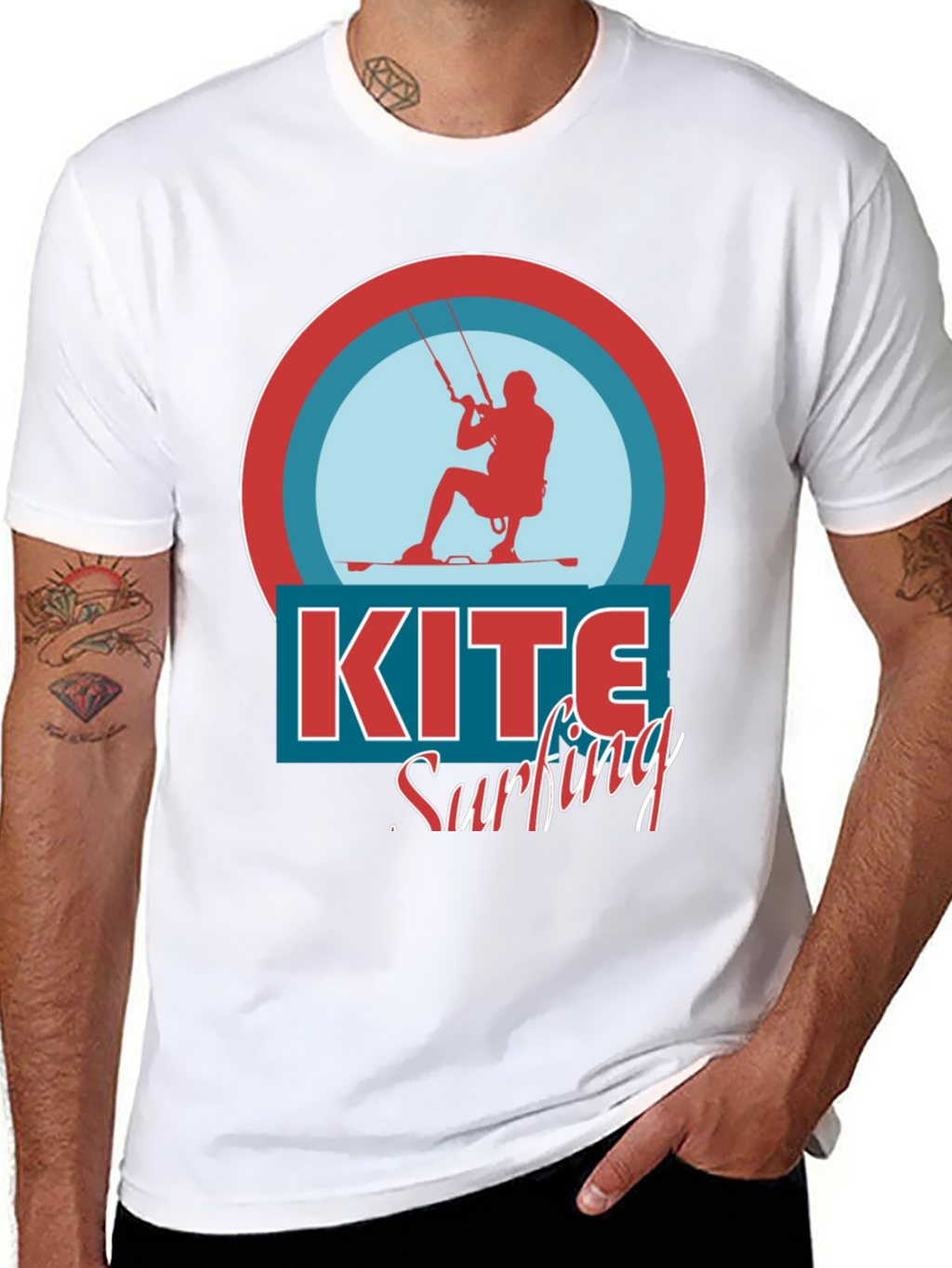 Kite Surfing Graphic T-Shirt