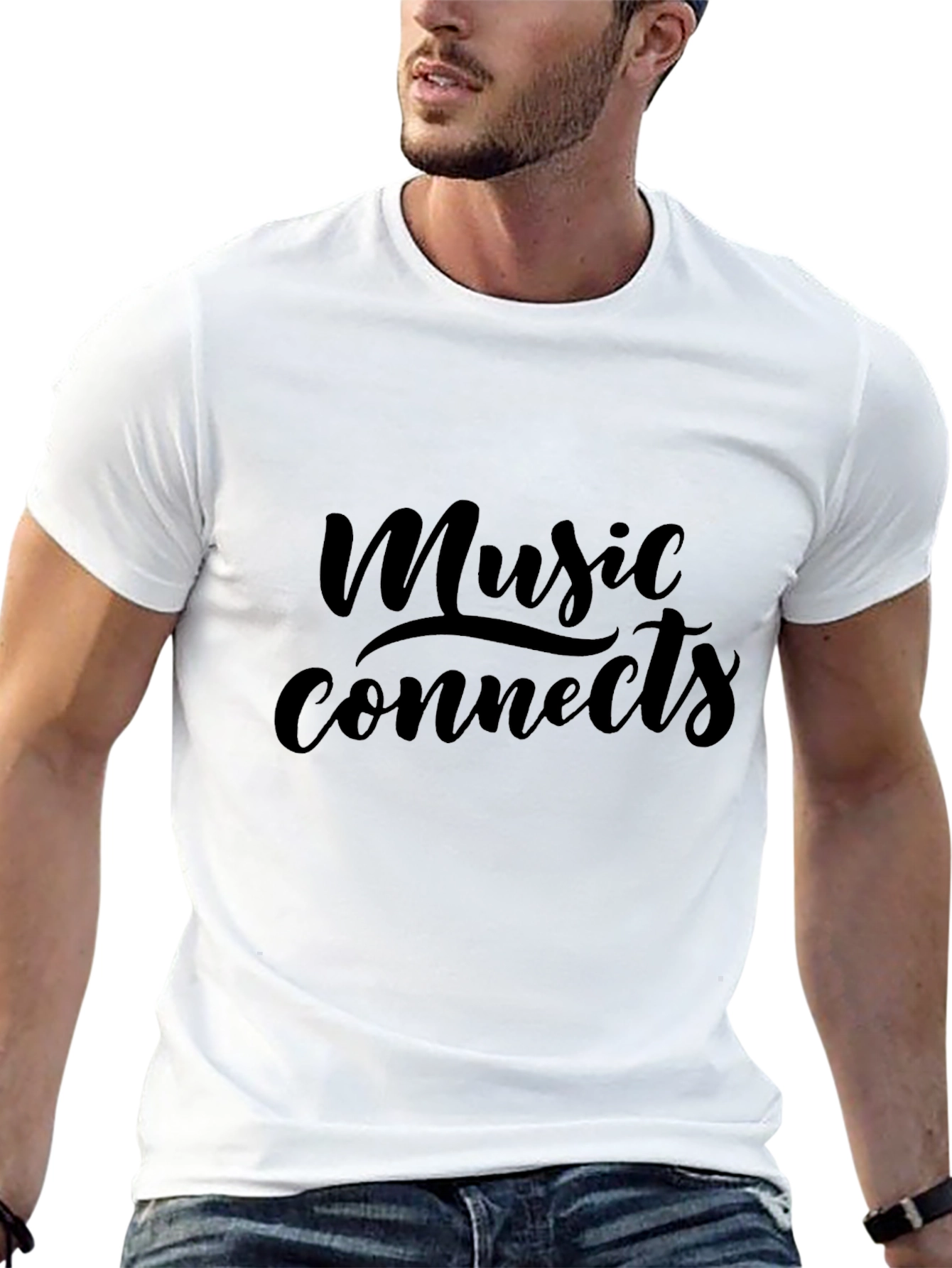 Music Connects Black T-Shirt