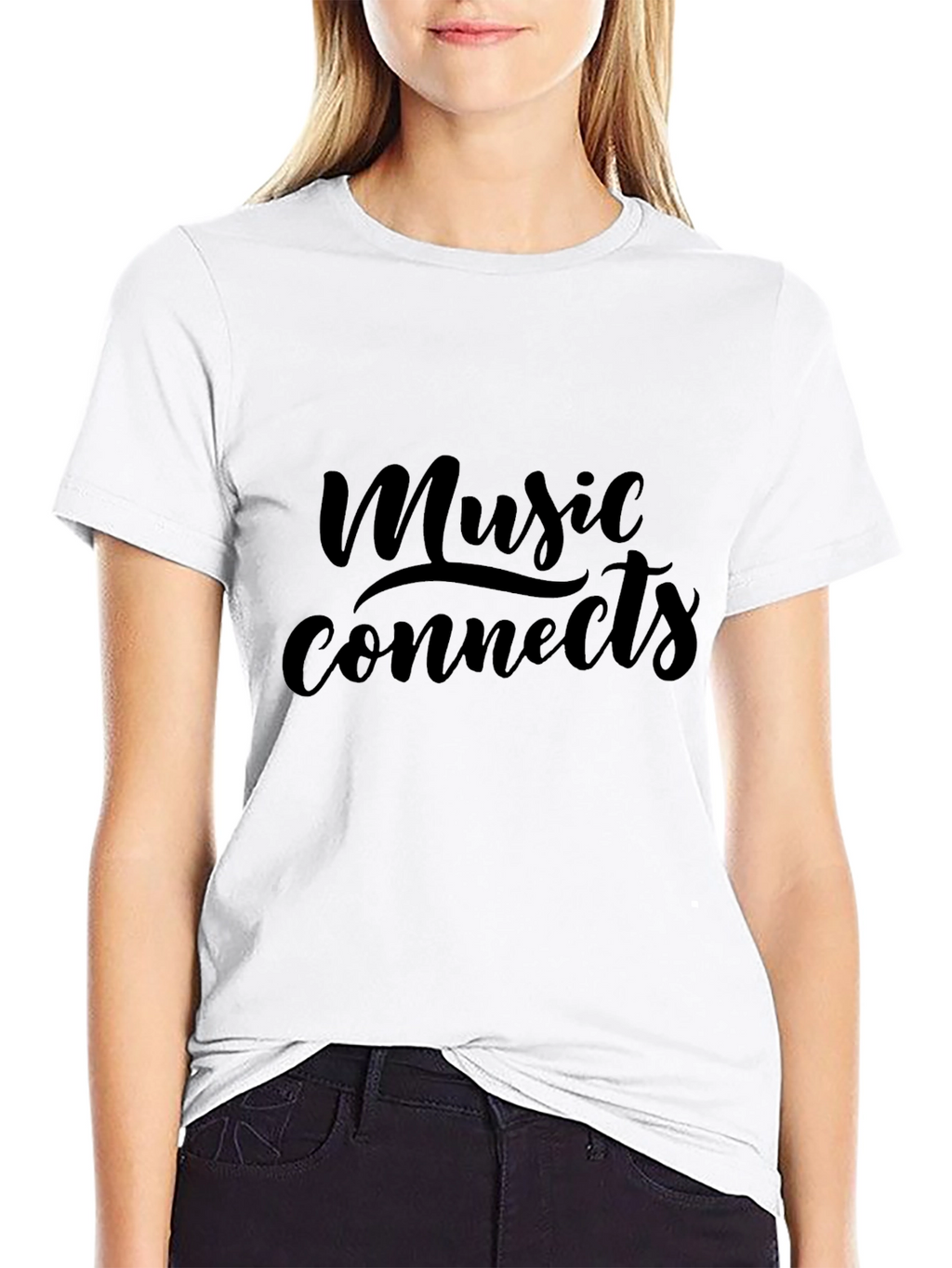 Music Connects Black T-Shirt