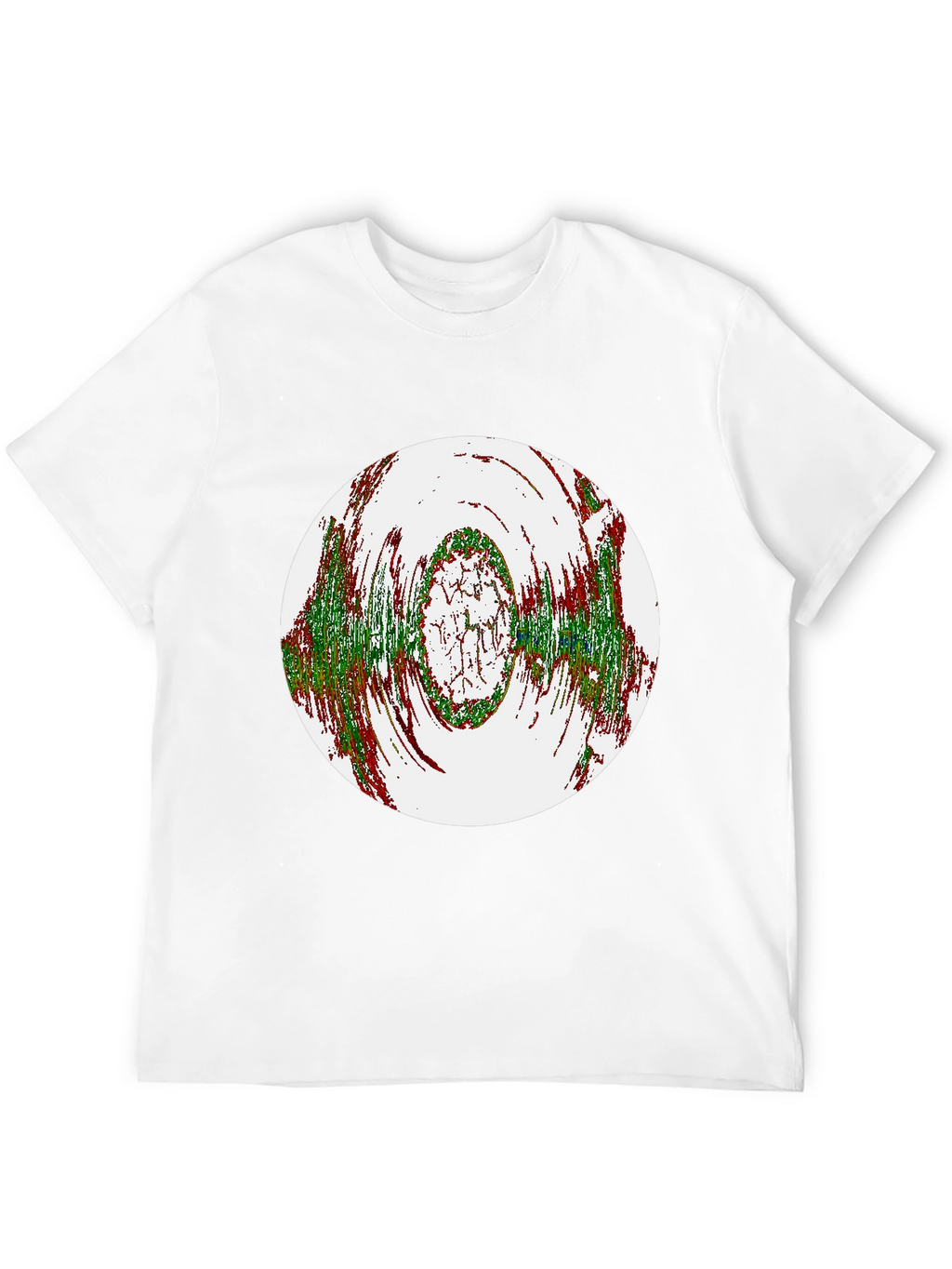 Abstract Circle Graphic Black T-Shirt