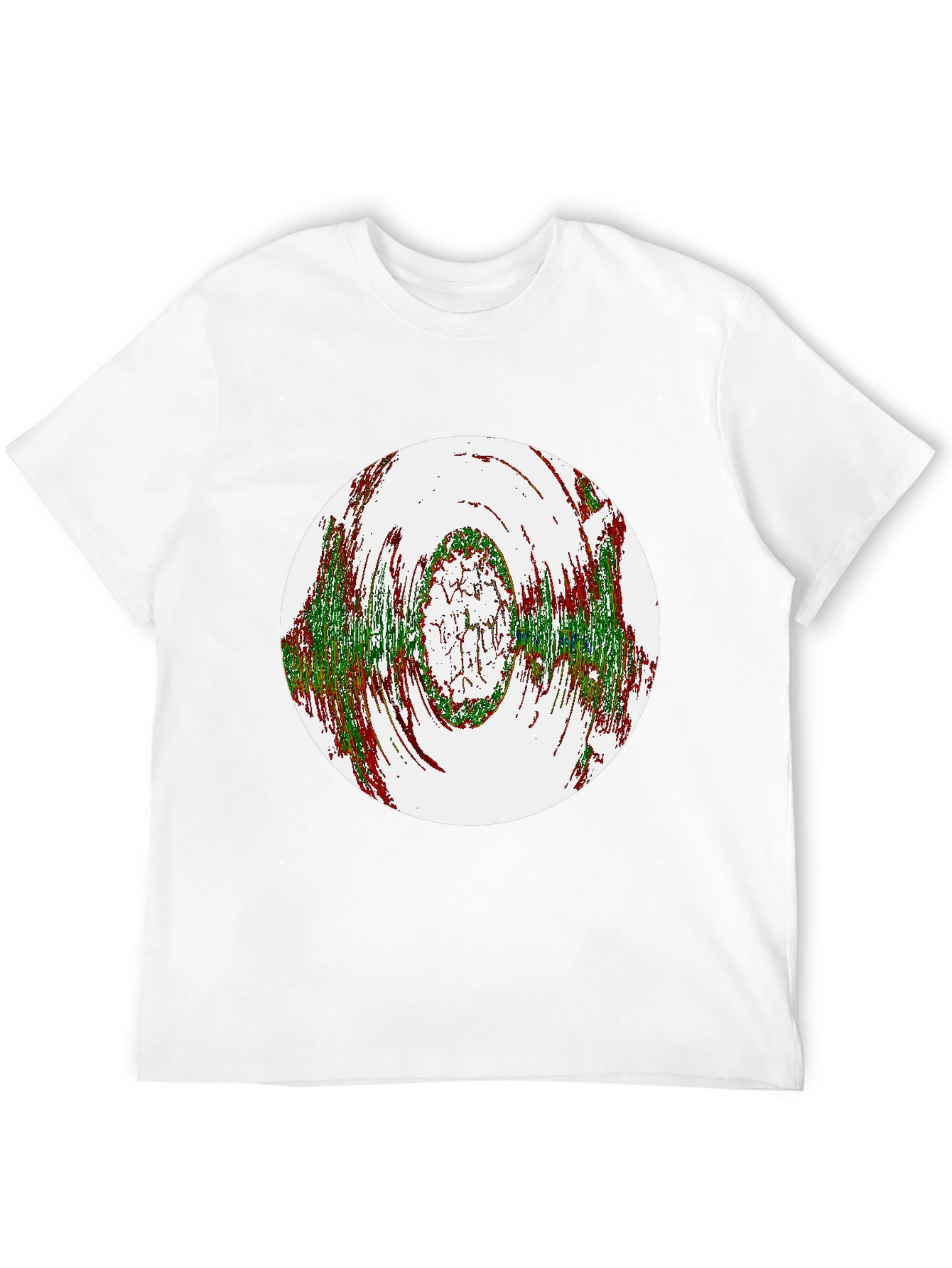 Abstract Circle Graphic Black T-Shirt