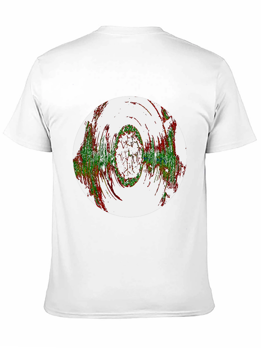 Abstract Circle Graphic Black T-Shirt