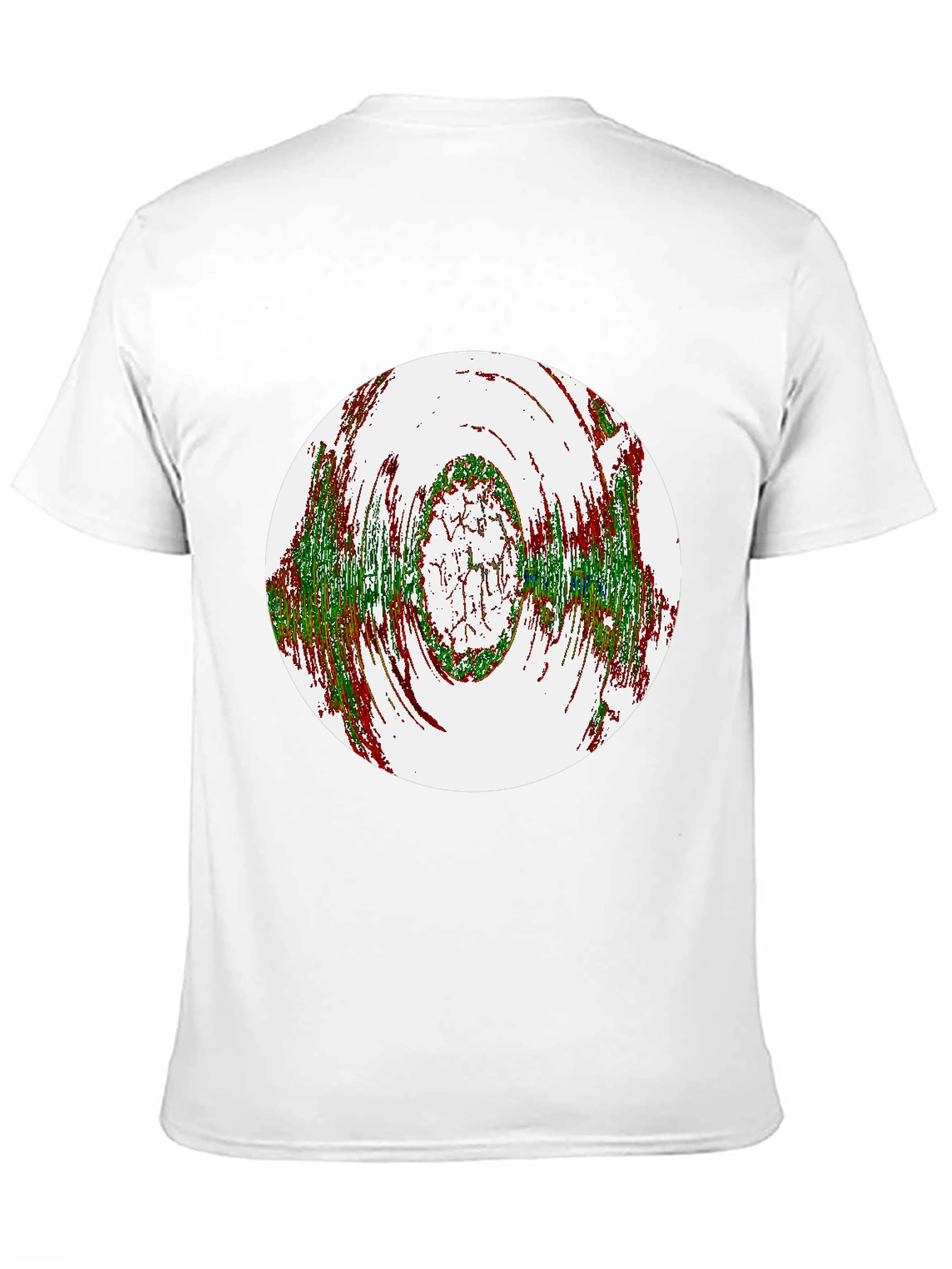 Abstract Circle Graphic Black T-Shirt