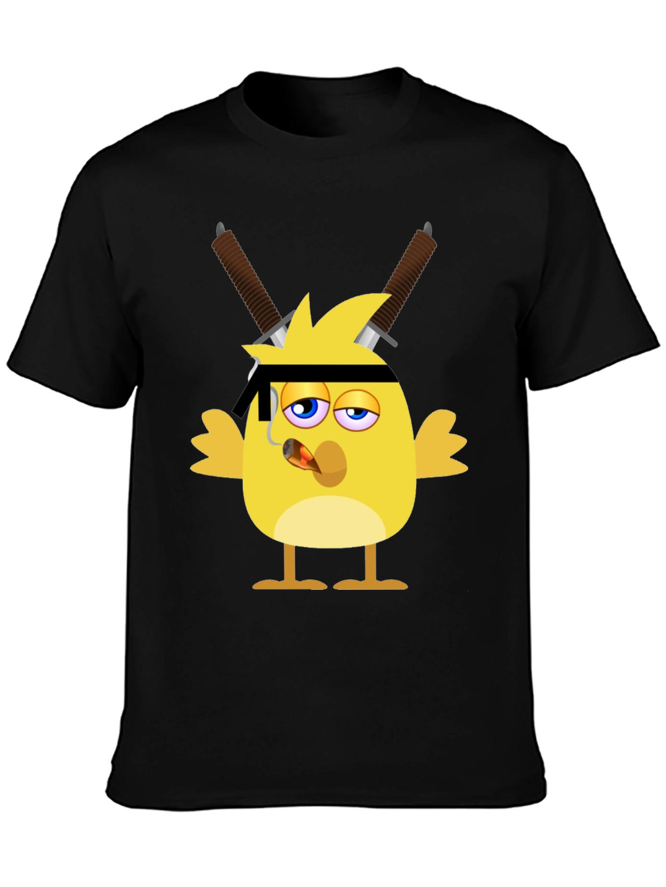 Ninja Chick Graphic T-Shirt - Black