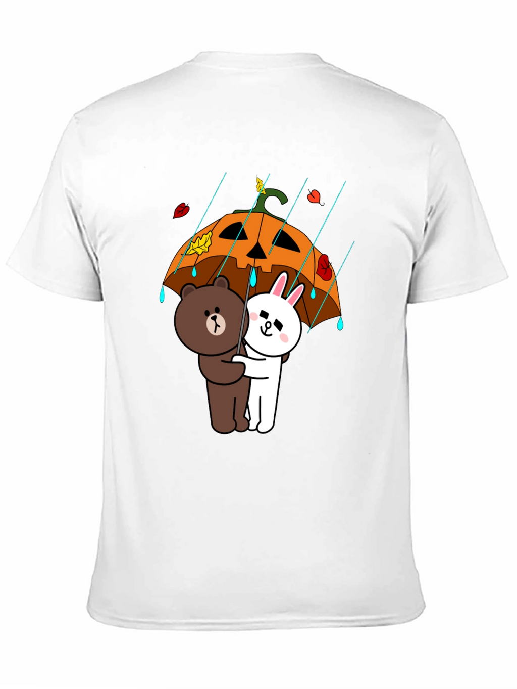 Cartoon Character Pumpkin Umbrella T-Shirt
