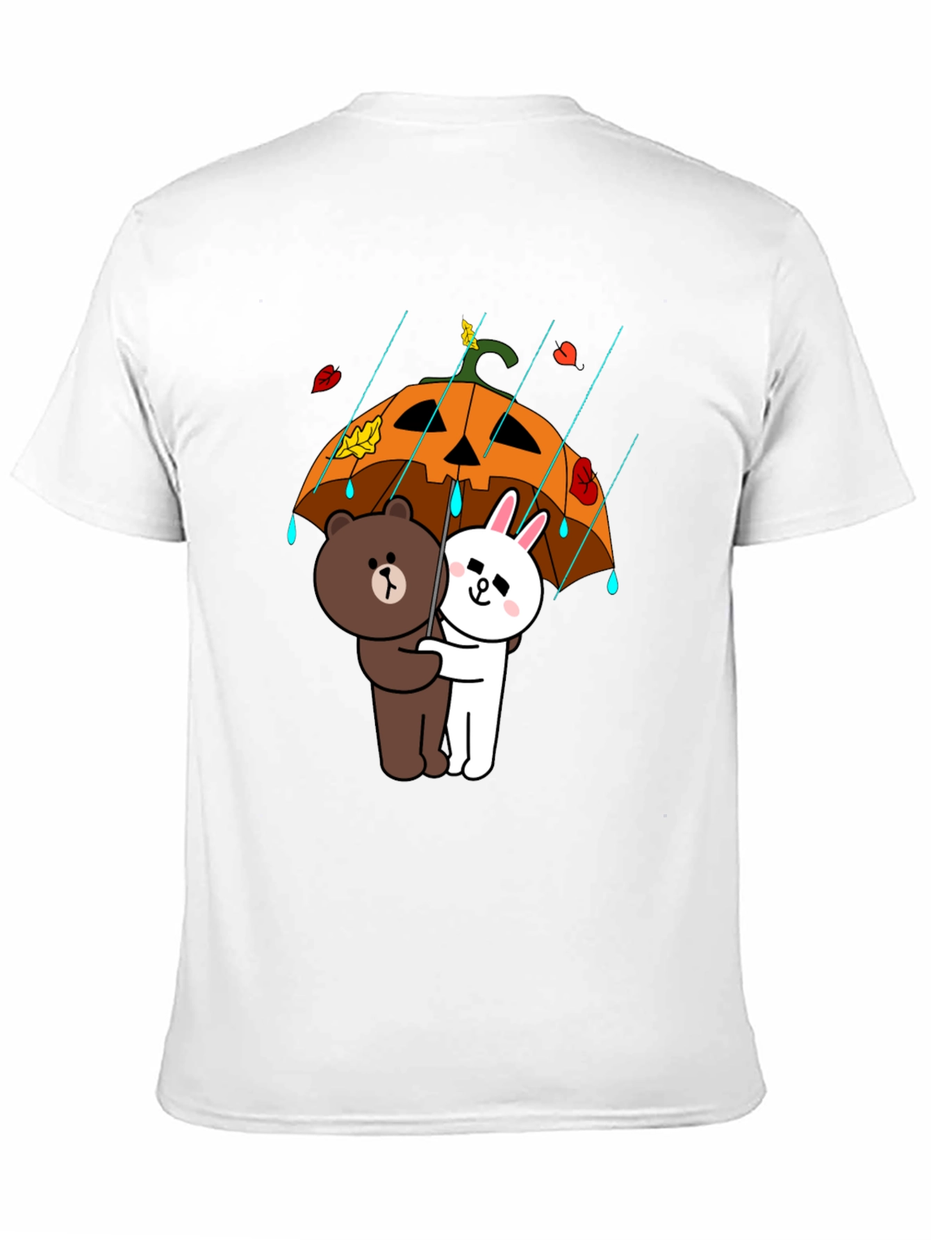 Cartoon Character Pumpkin Umbrella T-Shirt