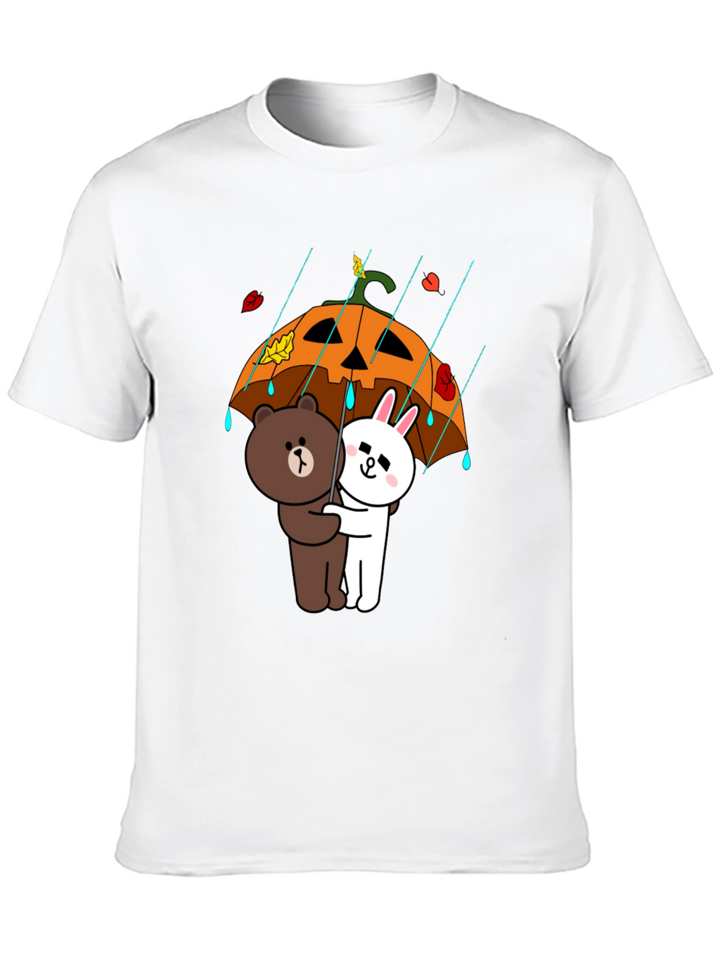 Cartoon Character Pumpkin Umbrella T-Shirt