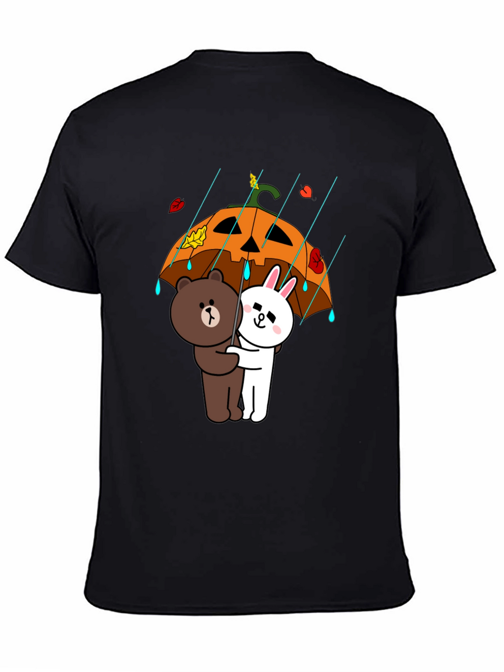 Cartoon Character Pumpkin Umbrella T-Shirt