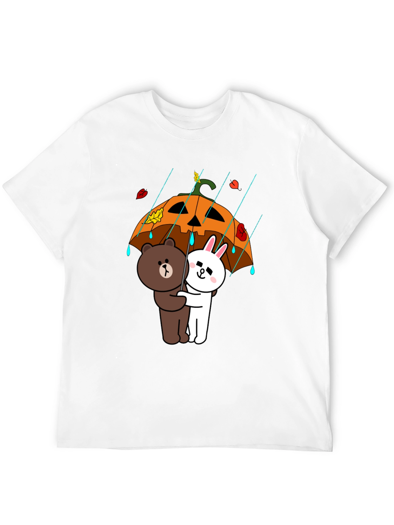 Cartoon Character Pumpkin Umbrella T-Shirt