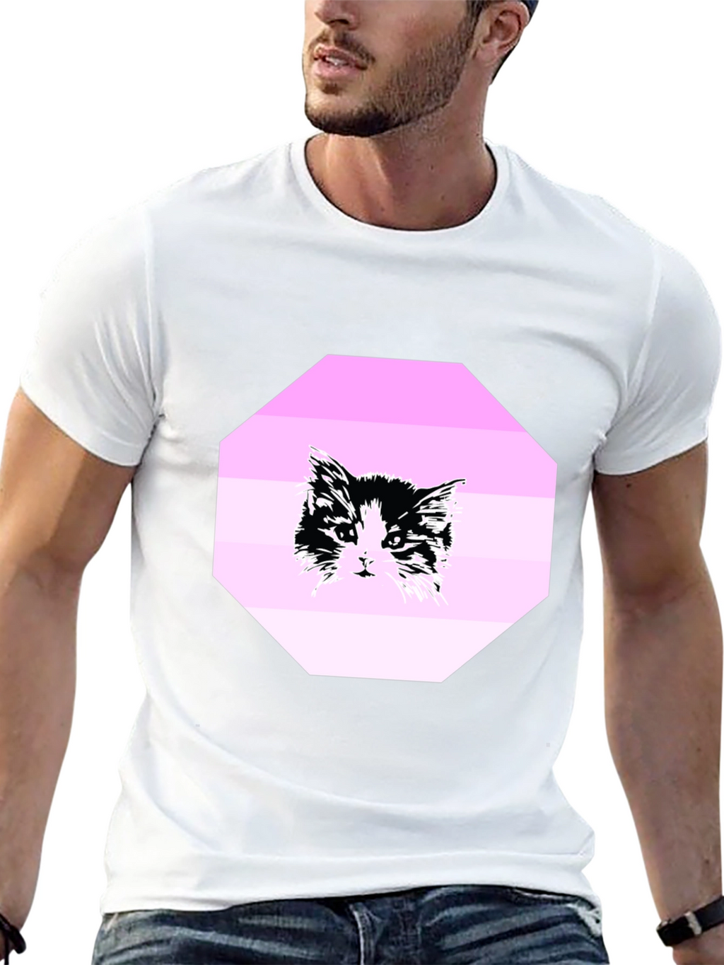 Black Cat Graphic T-Shirt - Unisex Crew Neck Tee
