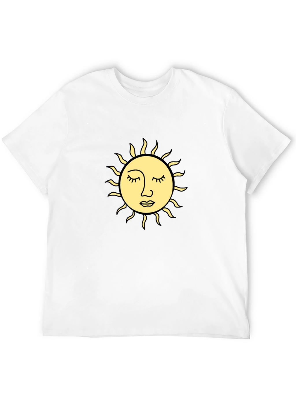 Sun Graphic Black T-Shirt - Relaxed Fit