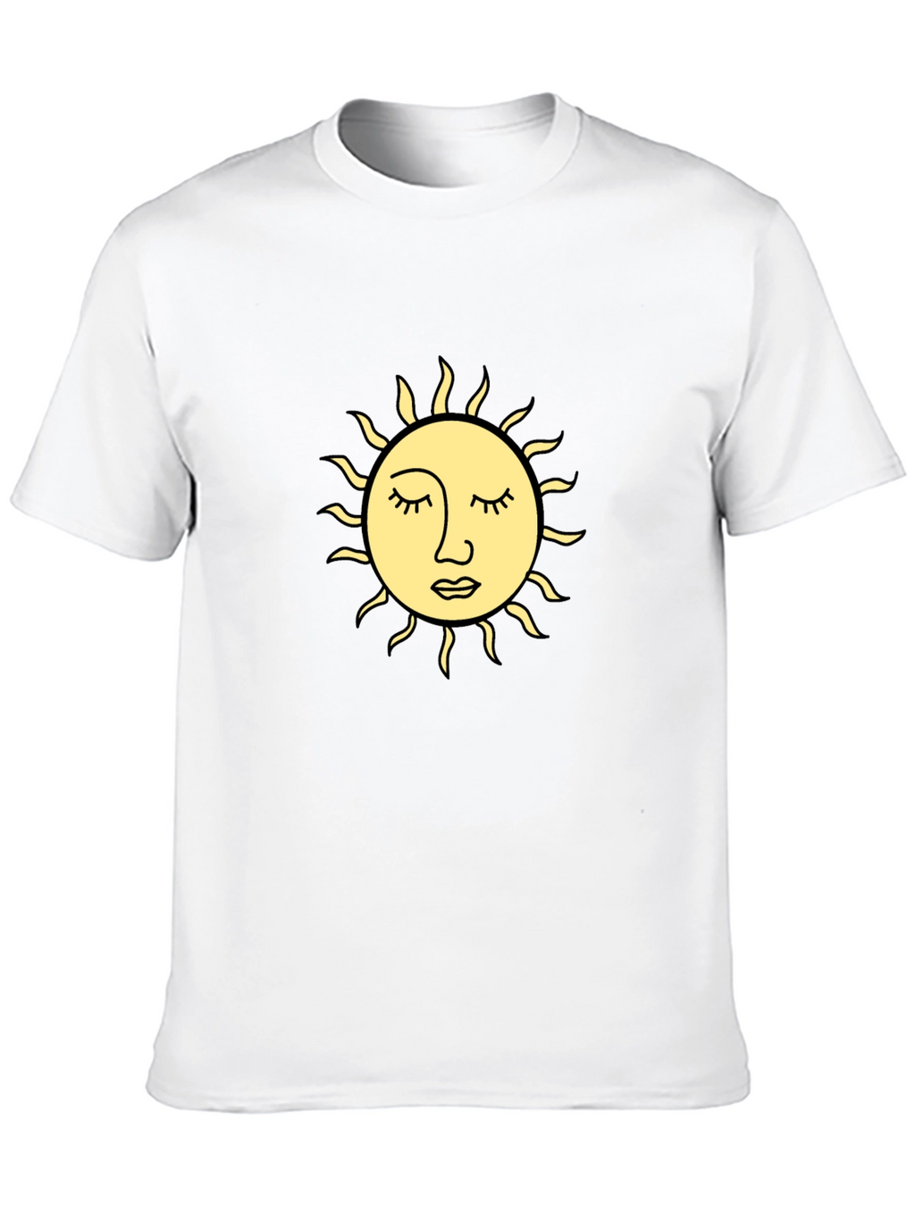 Sun Graphic Black T-Shirt - Relaxed Fit