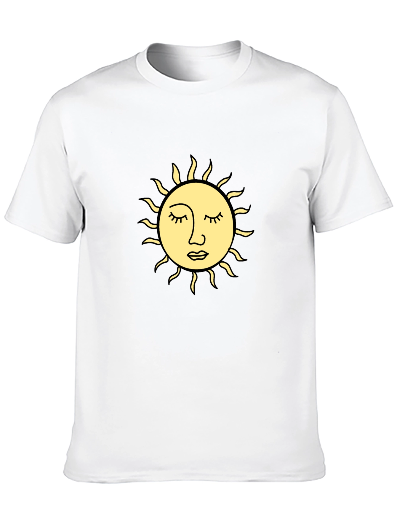 Sun Graphic Black T-Shirt - Relaxed Fit
