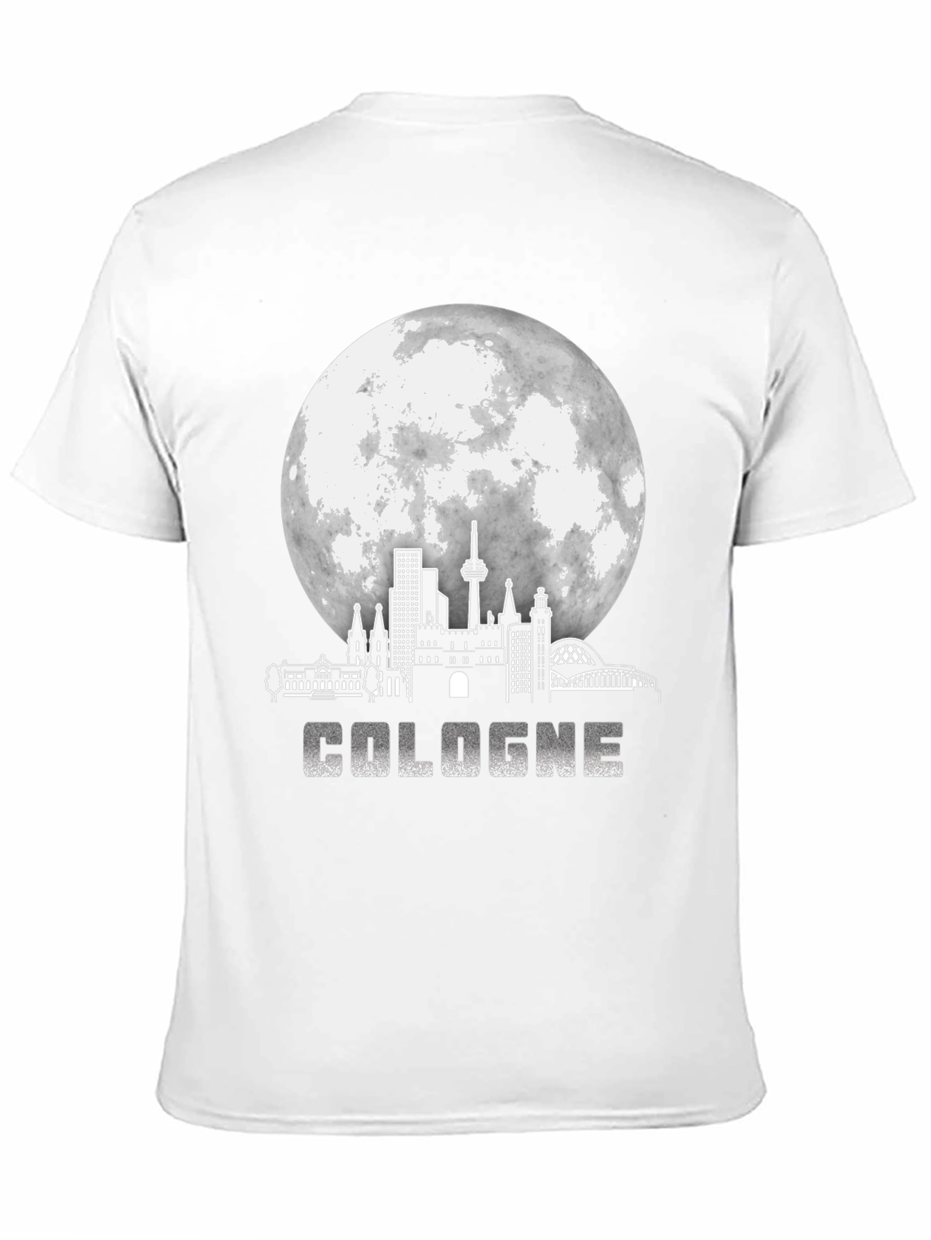 Cologne Germany Skyline Black Graphic T-Shirt