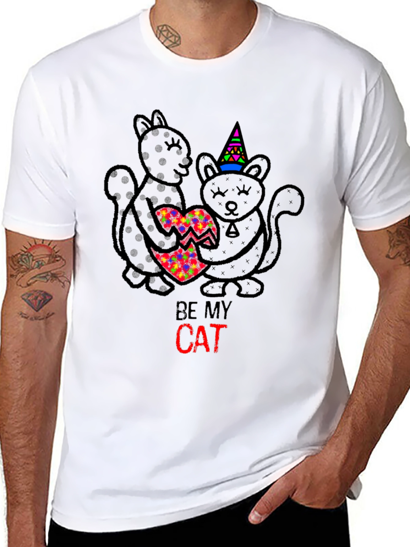 Be My Cat Valentine T-Shirt