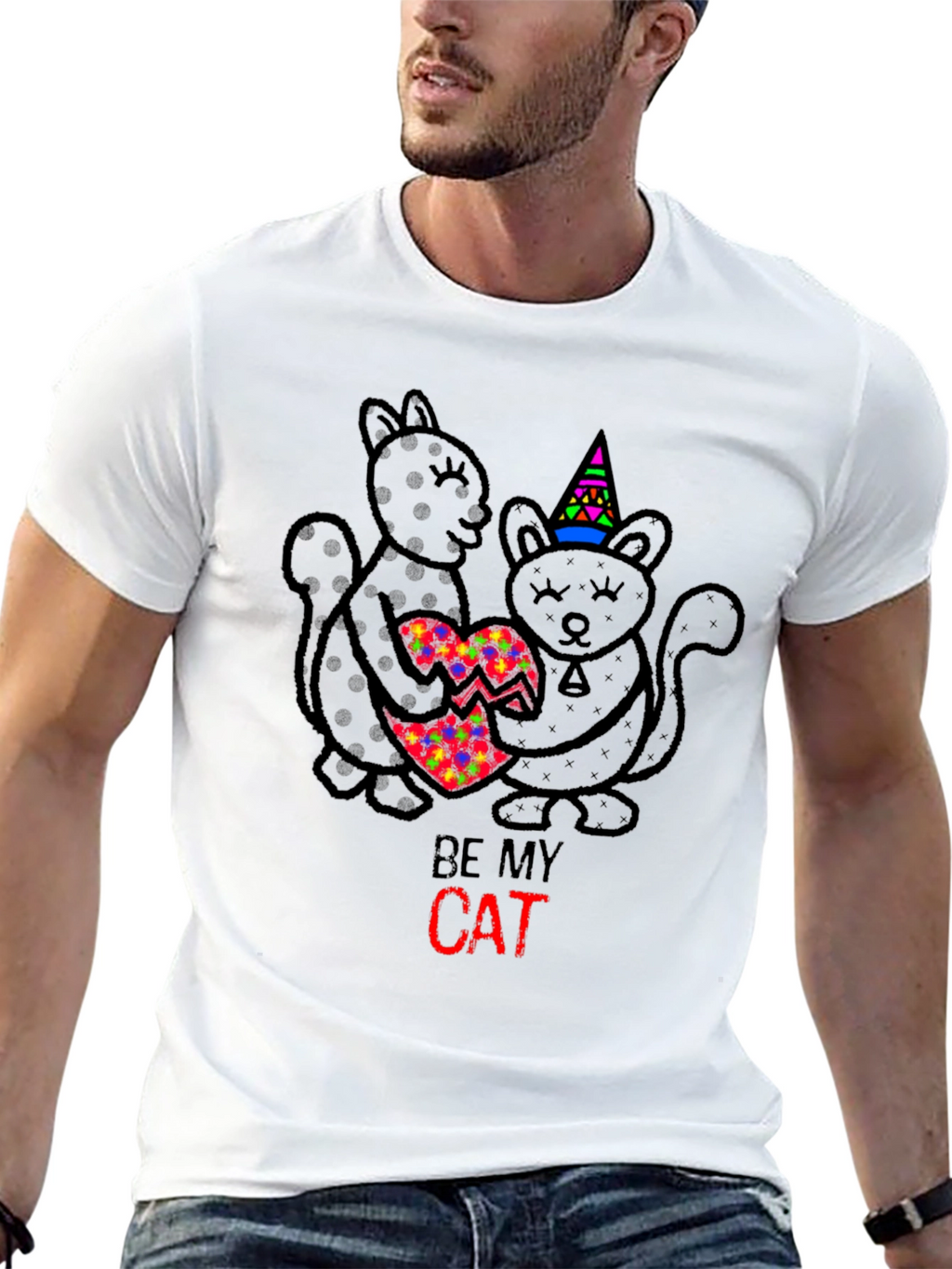 Be My Cat Valentine T-Shirt