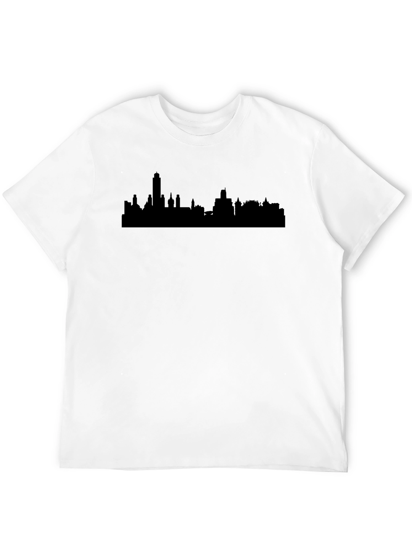City Skyline Graphic Tee - Mens Black T-Shirt