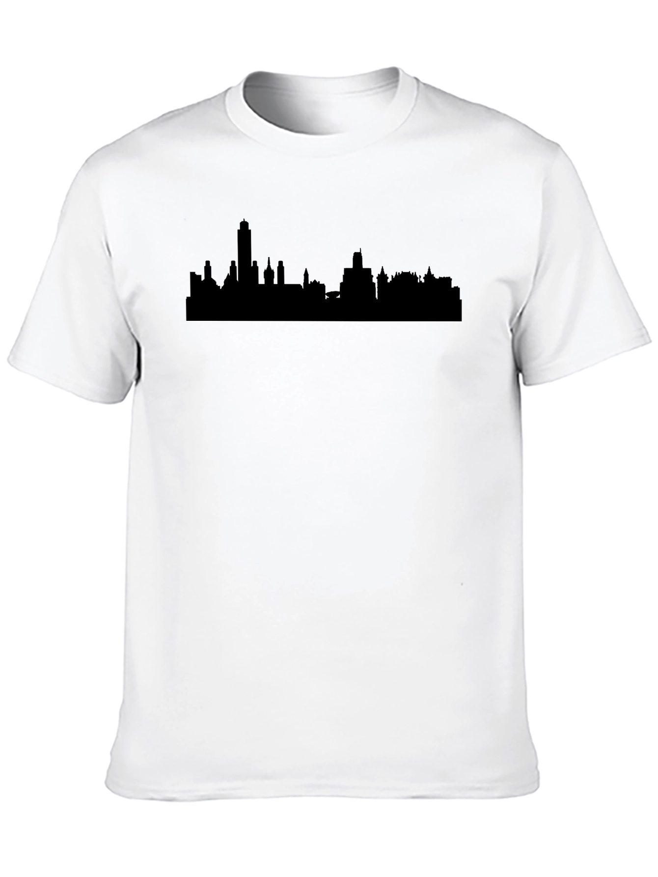 City Skyline Graphic Tee - Mens Black T-Shirt