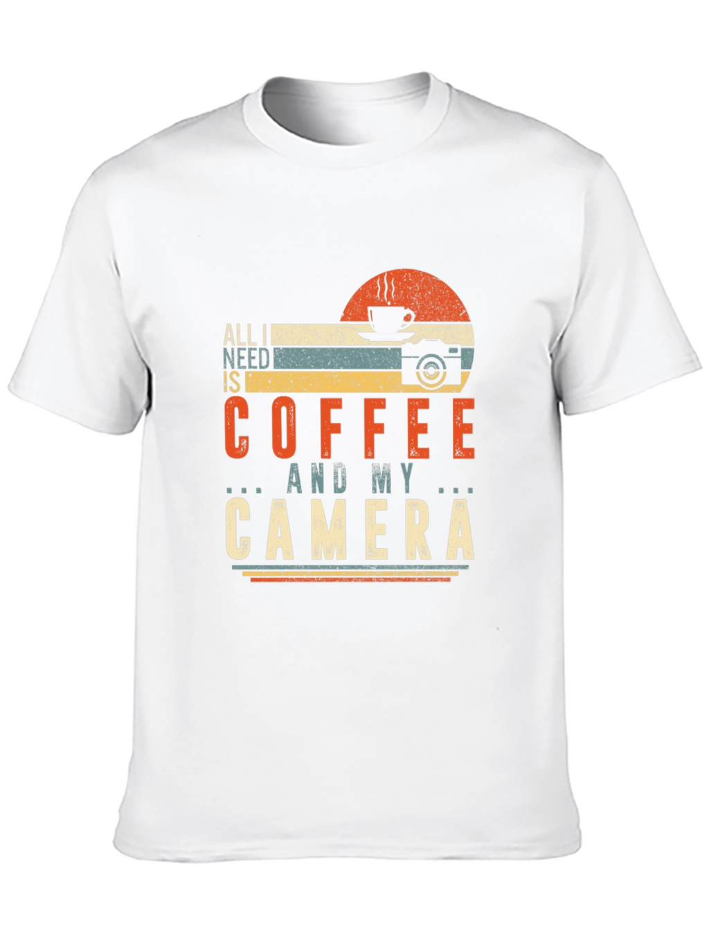 Coffee and Camera Graphic Tee - Photographer Gift