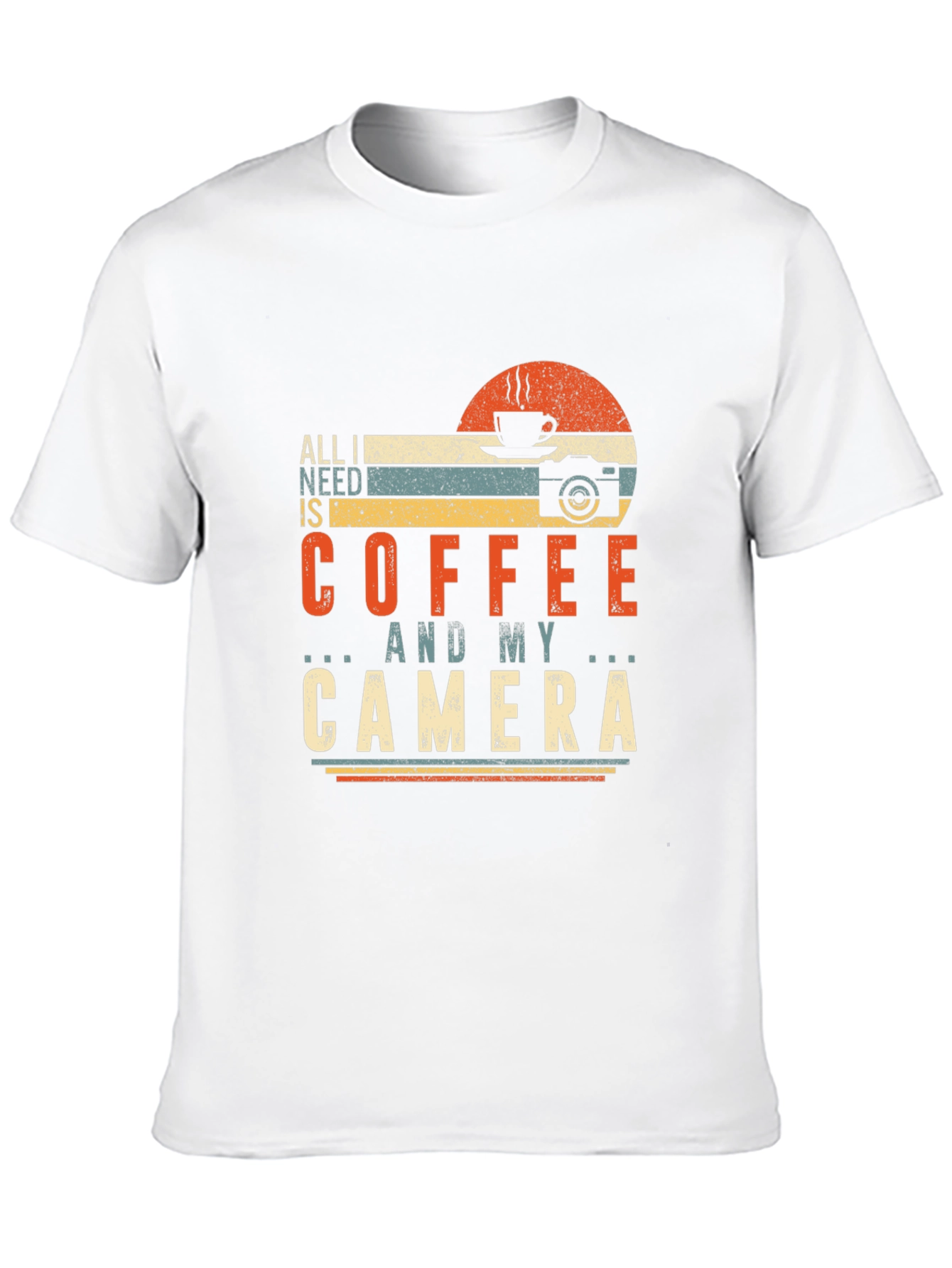 Coffee and Camera Graphic Tee - Photographer Gift
