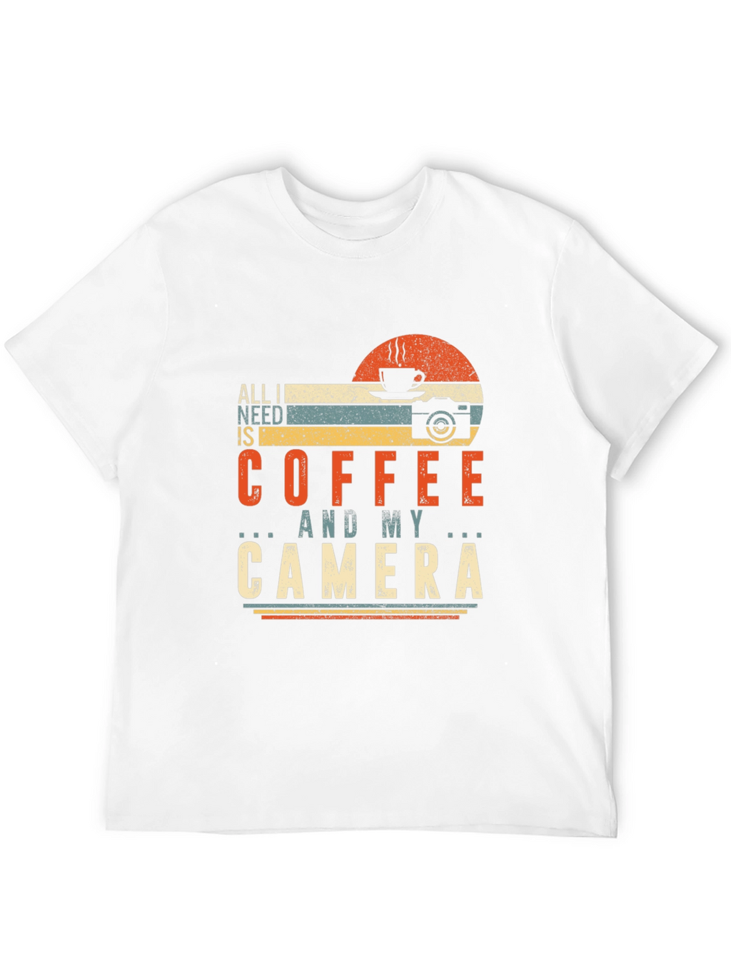 Coffee and Camera Graphic Tee - Photographer Gift