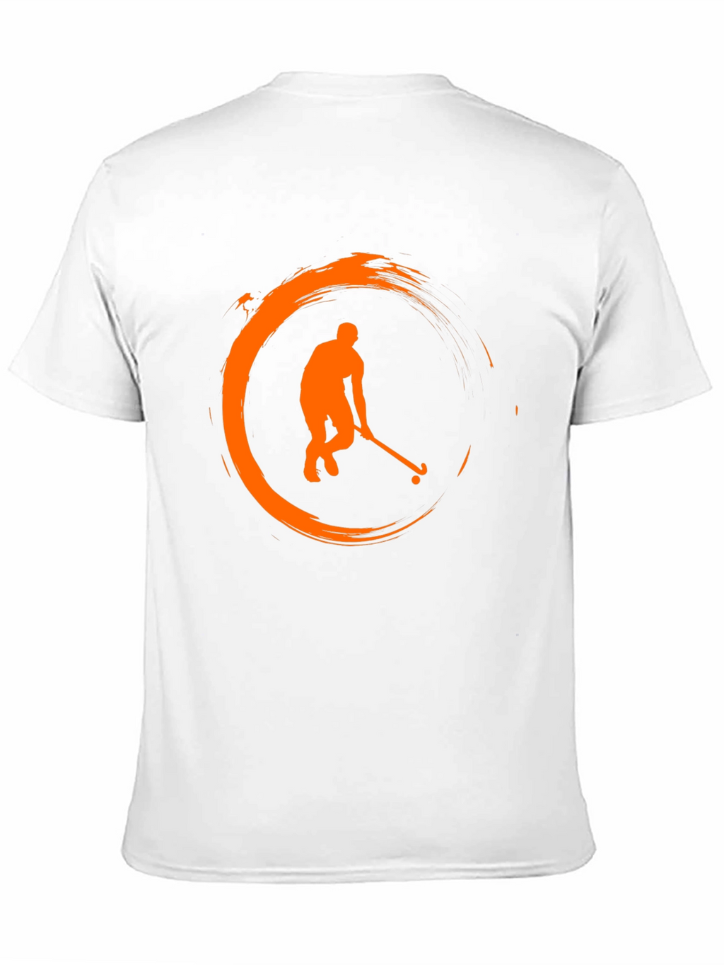 Hockey Player Graphic T-Shirt - Black