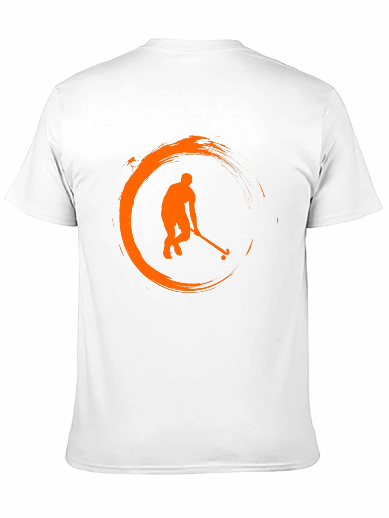 Hockey Player Graphic T-Shirt - Black