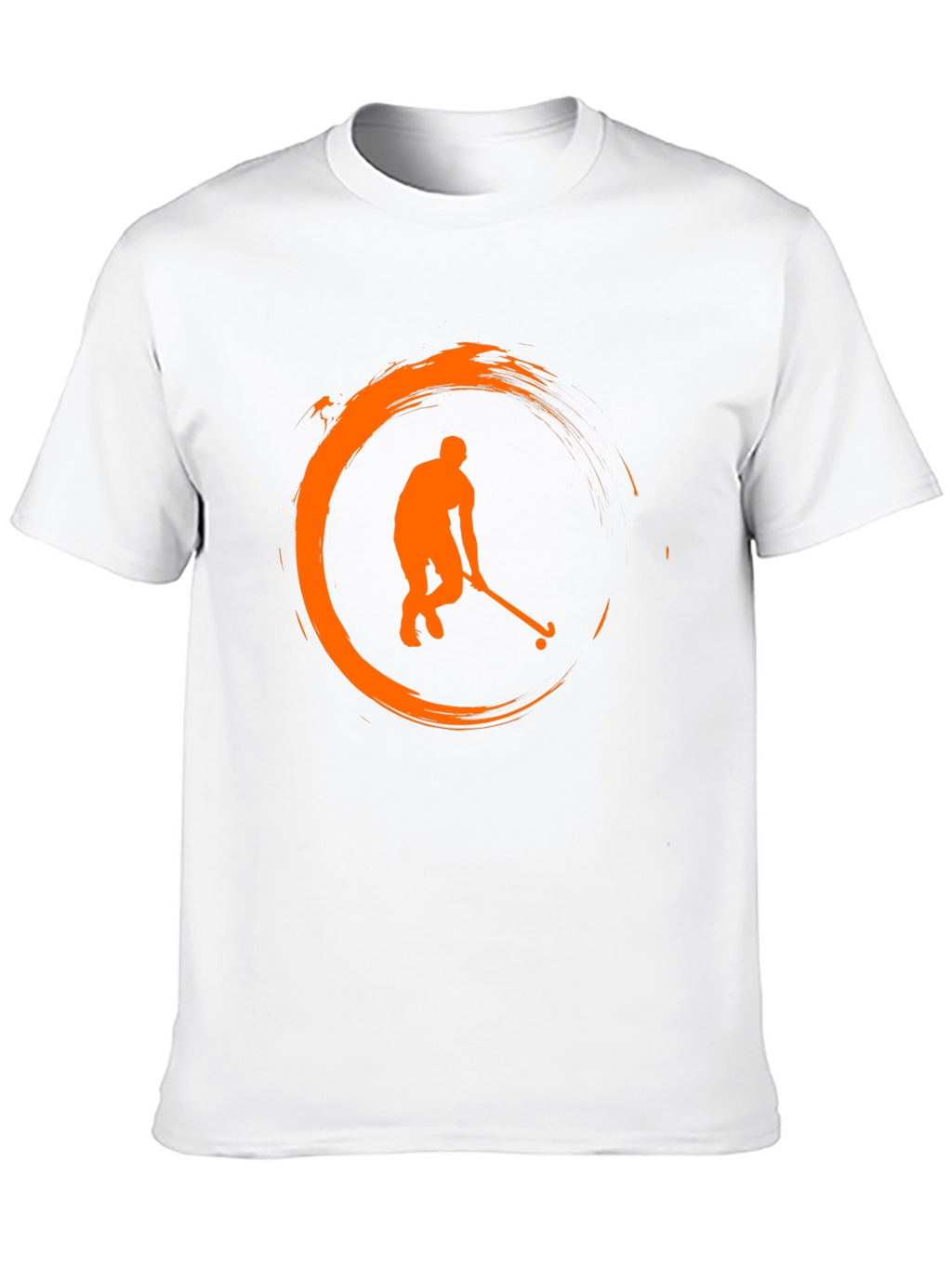 Hockey Player Graphic T-Shirt - Black