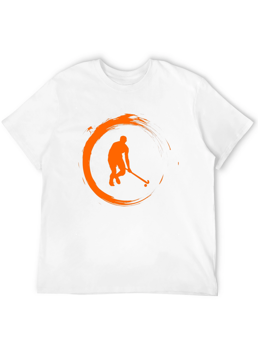 Hockey Player Graphic T-Shirt - Black
