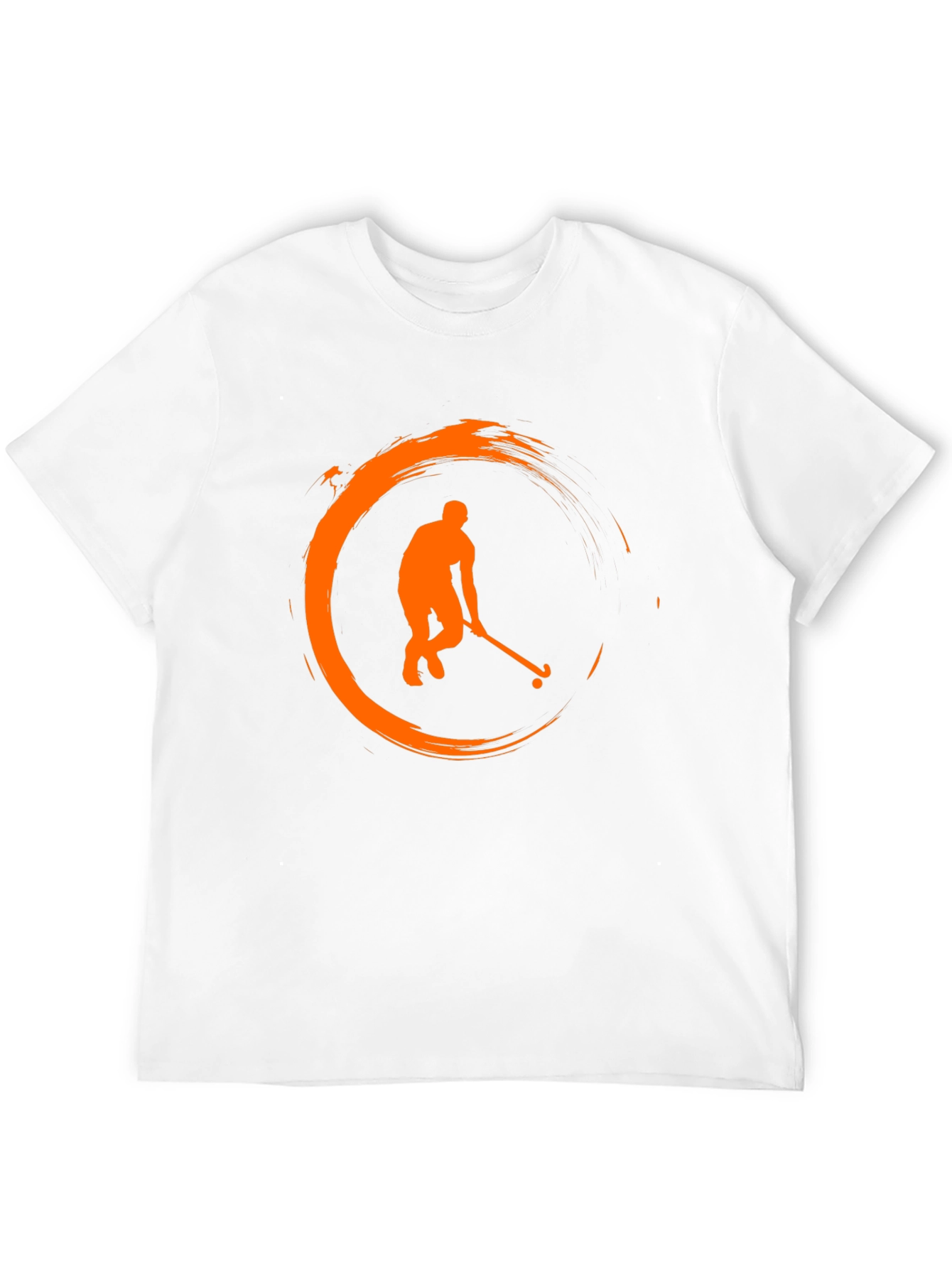 Hockey Player Graphic T-Shirt - Black