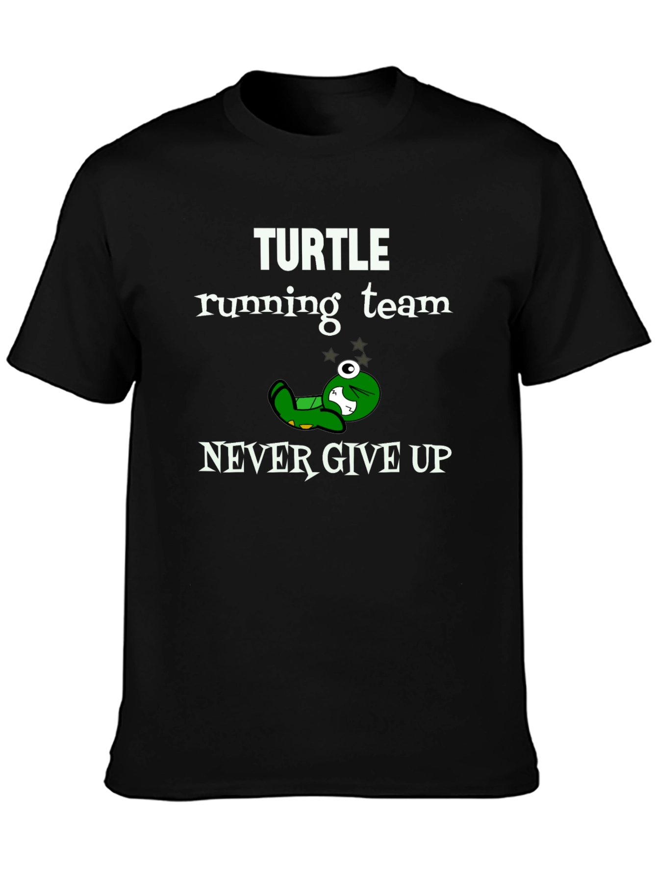 Turtle Running Team T-Shirt - Never Give Up