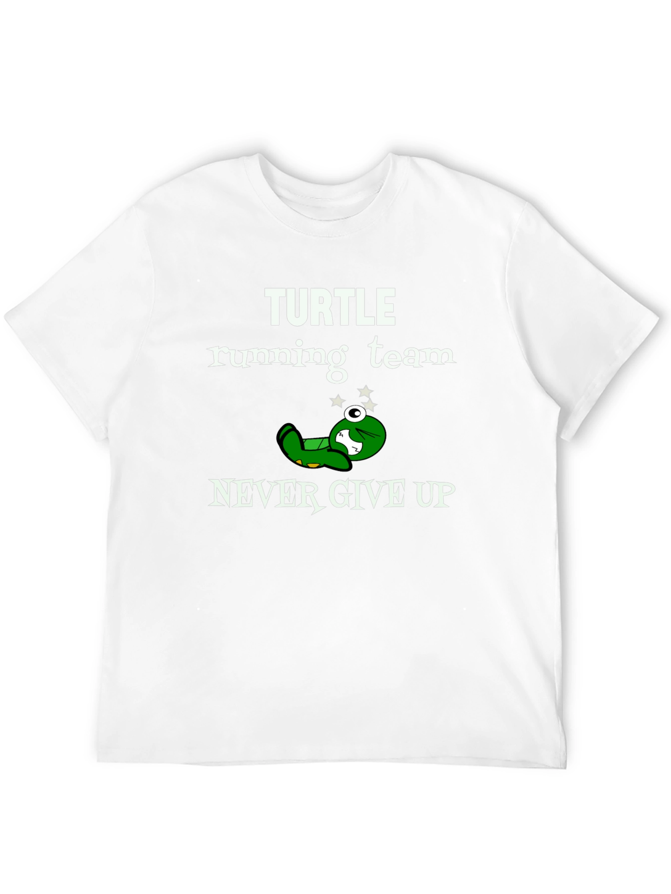 Turtle Running Team T-Shirt - Never Give Up