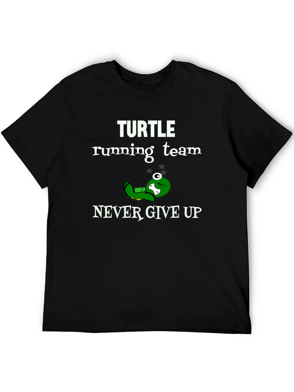 Turtle Running Team T-Shirt - Never Give Up