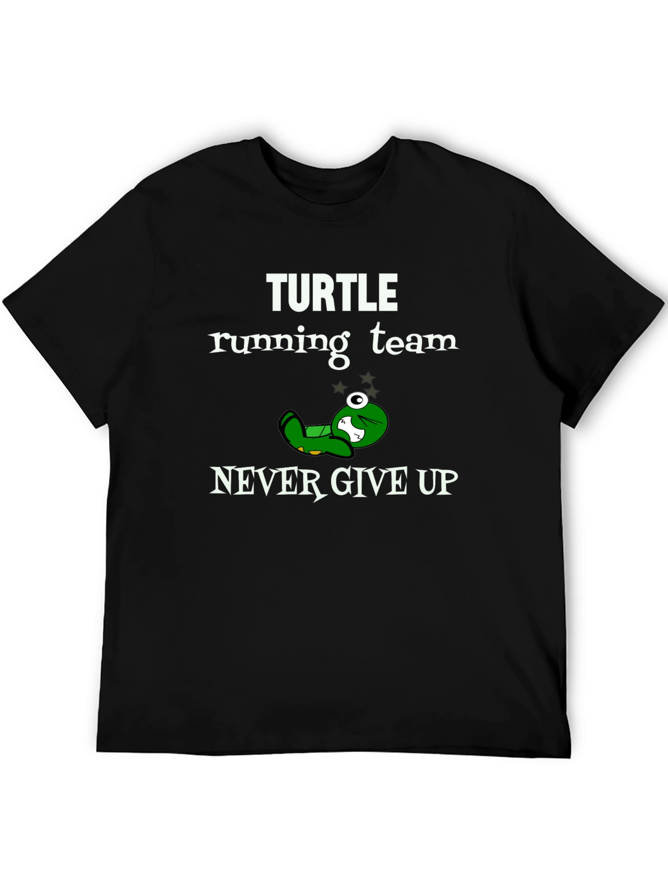 Turtle Running Team T-Shirt - Never Give Up