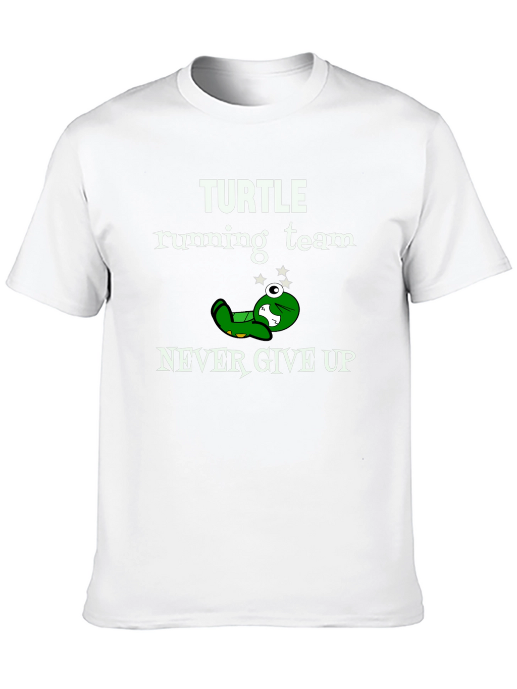 Turtle Running Team T-Shirt - Never Give Up