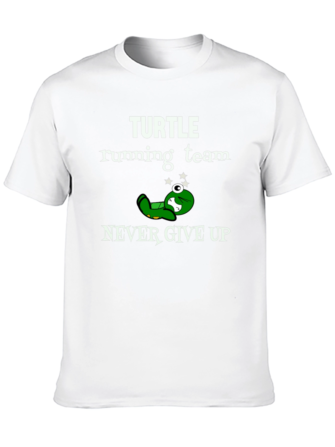 Turtle Running Team T-Shirt - Never Give Up