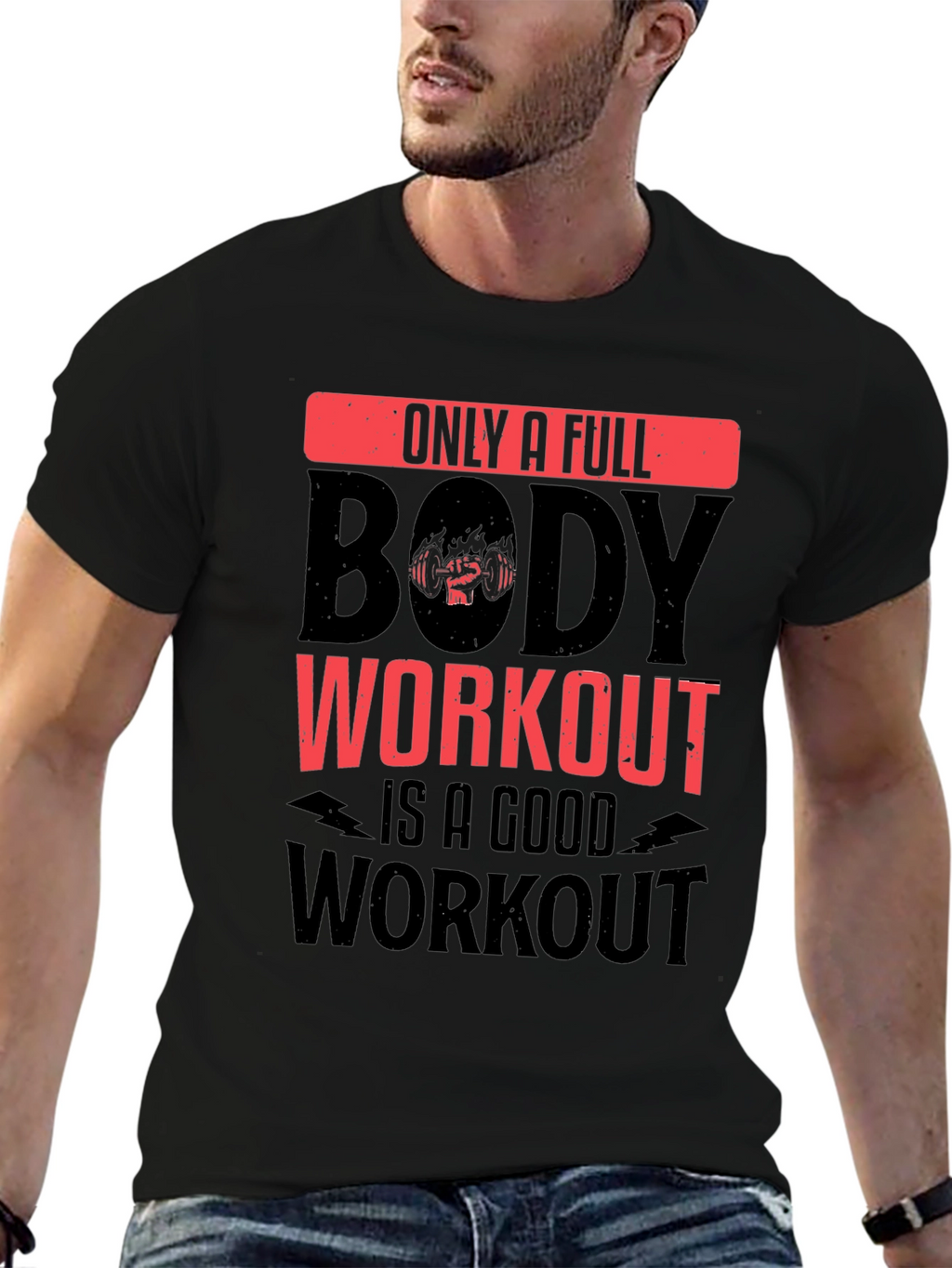 Full Body Workout Graphic T-Shirt