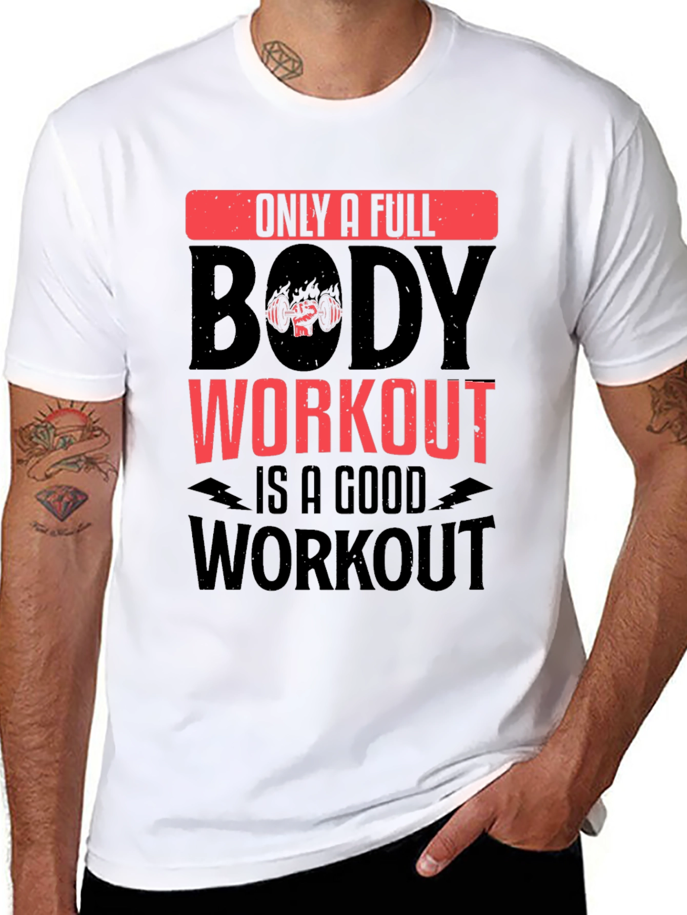Full Body Workout Graphic T-Shirt