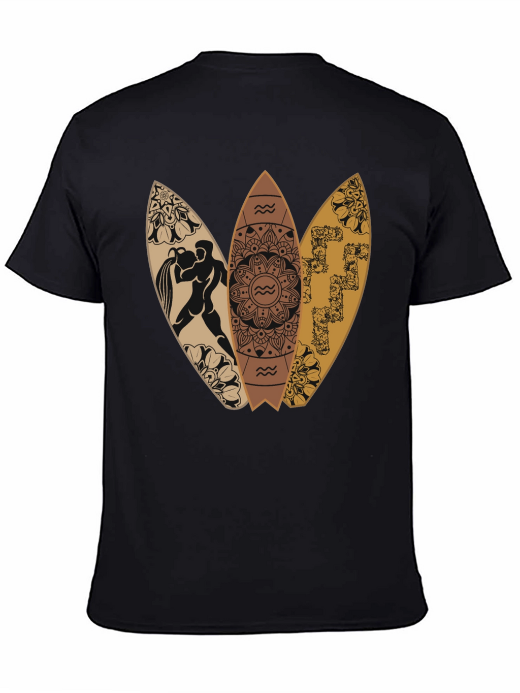 Surfboard Graphic Tee - Aquarius Design