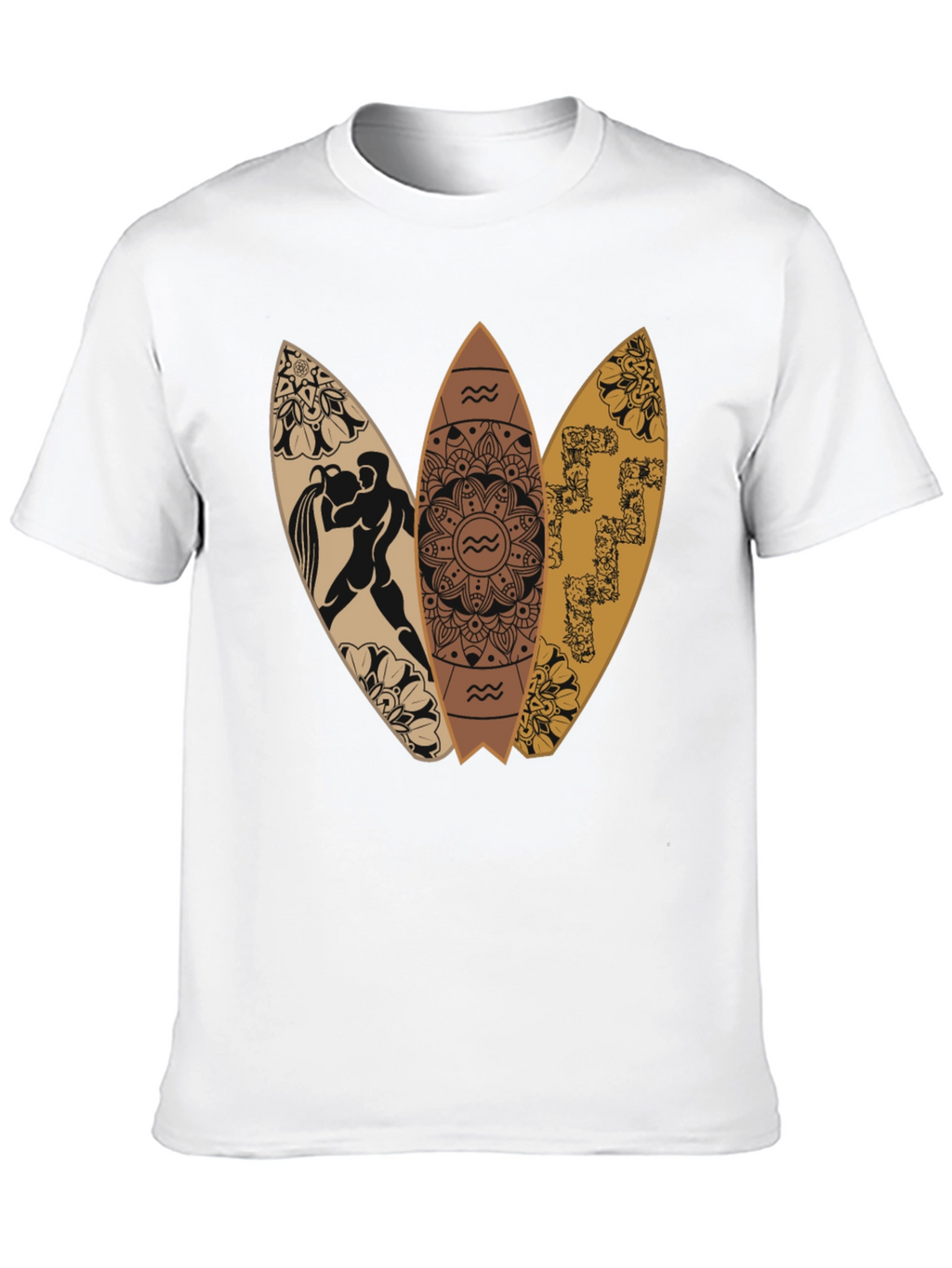 Surfboard Graphic Tee - Aquarius Design